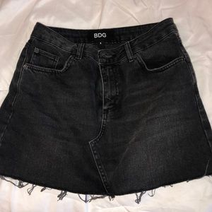 Nordstrom black jean skirt